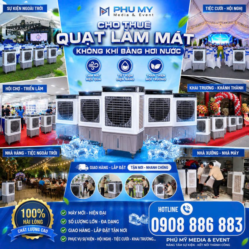 Phú Mỹ Event Cho Thuê Quạt Hơi Nước Phú Mỹ